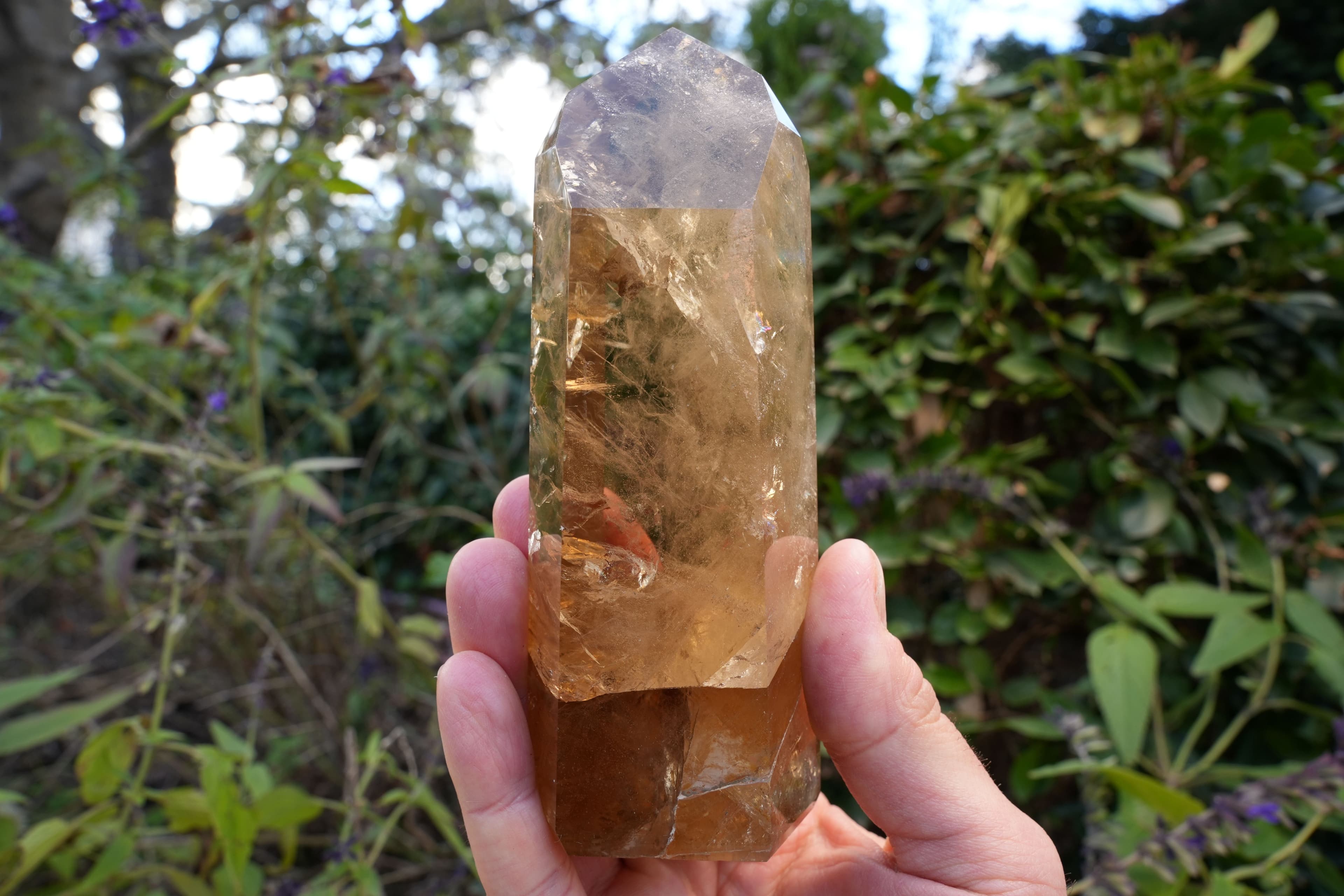AA Grade Natural Citrine Tower | Reiki Infused